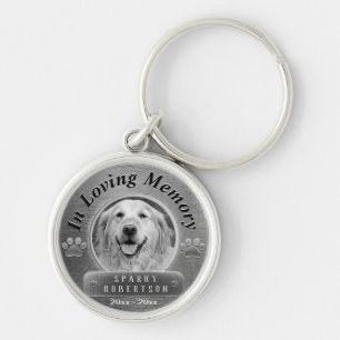 Llavero Personalizado Dog Memorial Silver