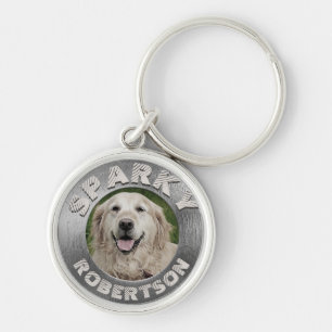 Llavero Personalizado Dog Memorial Silver