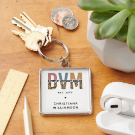 Llavero Personalizado DVM Médica de Regalos de Medicina Ve