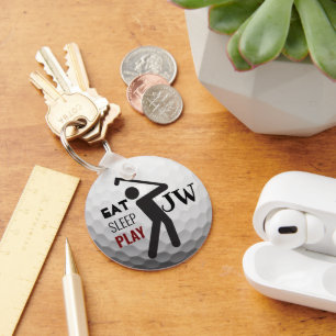 Llavero Personalizado Eat Sleep Play Golf