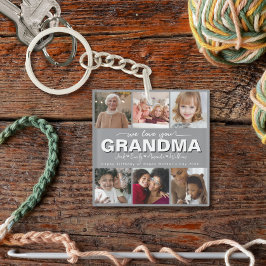 Llavero Personalizado Elegant Te amamos el collage de foto