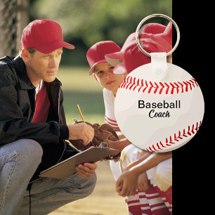 Llavero Personalizado entrenador de béisbol Keepsake