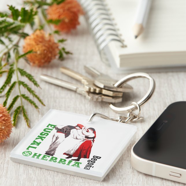 Llavero Personalizado, Euskal Herria, baile vasco (Frente Derecha)