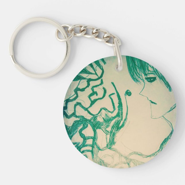 Llavero personalizado fantasma de anime yaei manga monstru (Frente)