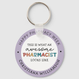 Llavero Personalizado Farmacéutica Apreciación Graciosa Se