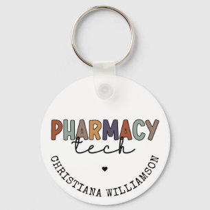 Llavero Personalizado Farmacia Tecnología Retro Técnico Fa