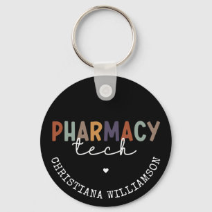 Llavero Personalizado Farmacia Tecnología Retro Técnico Fa