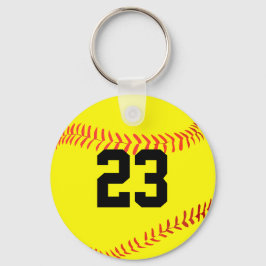 Llavero Personalizado Fastpitch Número de jugador de Softb