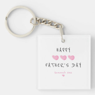 Llavero Personalizado Feliz Día del Padre Chica lindo