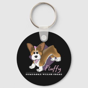 Llavero Personalizado Fluffy Pembroke Welsh Corgi