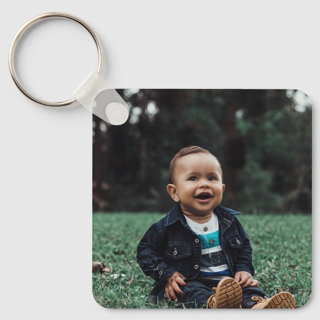 Llavero Personalizado Foto Niños Cute Dos Bandos Crea Tu P (Anverso)