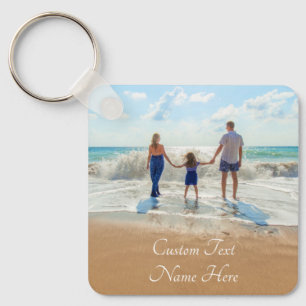 Llavero Personalizado Foto Nombre de texto Keychain Fotos 