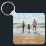 Llavero Personalizado Foto Nombre de texto Keychain Fotos<br><div class="desc">Foto y texto personalizado - Único su propio diseño - Familia personalizada / Amigos o regalo personal - Añadir su texto y foto - Redimensionar y mover elementos con la herramienta Personalización ! Elija fuente / tamaño / color! Buena suerte - Estar contentos :)</div>