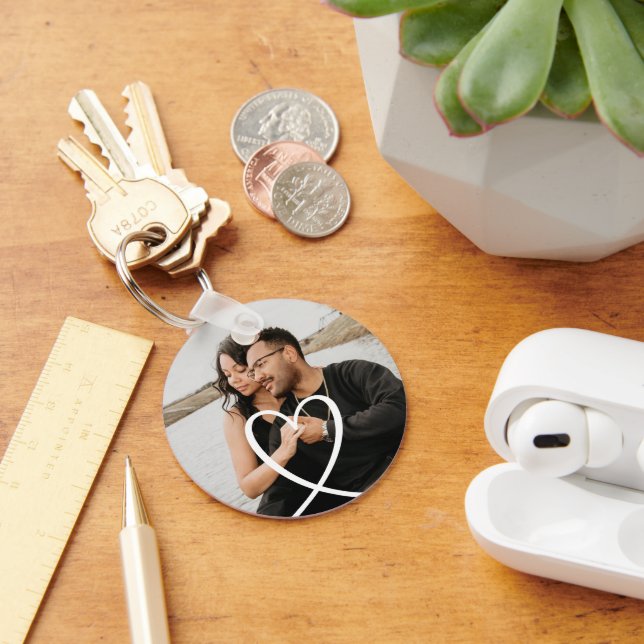 Llavero Personalizado fotográfico personalizado de Love He (Escritorio )