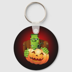 Llavero Personalizado Frankenstein con Calabaza