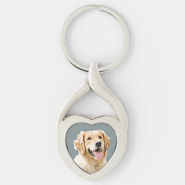 Llavero Personalizado Golden Retriever Dog Personalizado D (Anverso)