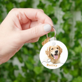 Llavero Personalizado Golden Retriever Dog Personalizado D