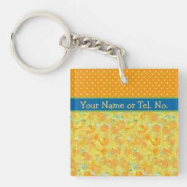 Llavero Personalizado Golden Yellow Daffodils Keychain