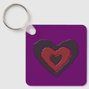 Llavero Personalizado Gótico Melting Love Heart
