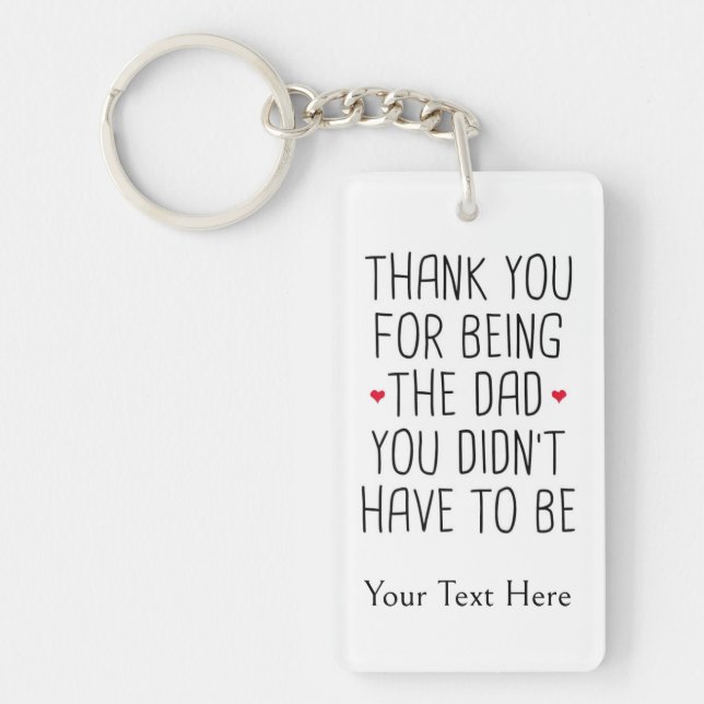 Llavero Personalizado Gracias bono papá (Frente)