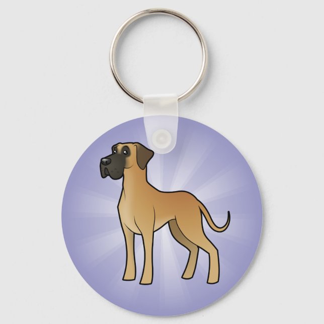 Llavero Personalizado Great Dane (Anverso)
