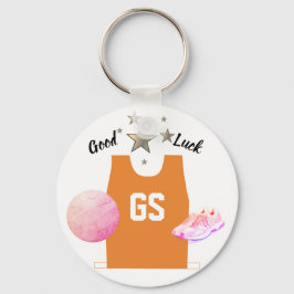 Llavero Personalizado GS Goal Shooter Netball Good Luck Ke