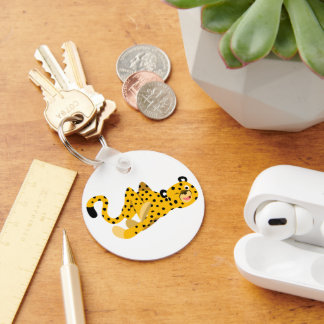 Llavero Personalizado guapa Cheetah Keychain