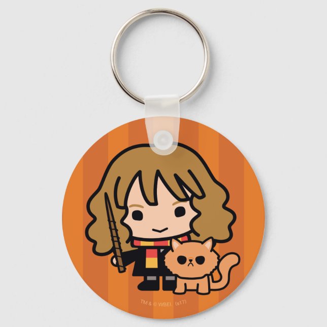 Llavero Personalizado Hermione y Crookshanks (Anverso)