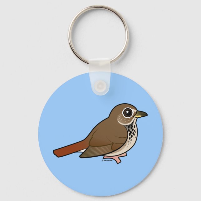 Llavero Personalizado Hermit Thrush (Anverso)