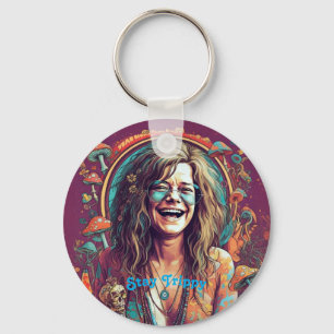 Llavero Personalizado Hippie Boho Stay Trippy Vibes Person