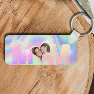 Llavero Personalizado Holograma Foto Mejor Keychain Metali