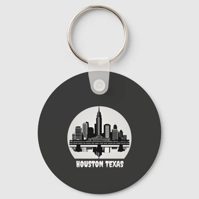 Llavero Personalizado Houston Skyline (Anverso)