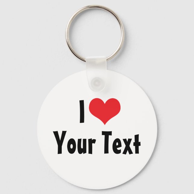Llavero Personalizado I Love Keychain (Anverso)