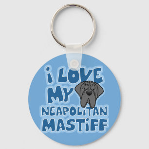 Llavero Personalizado I Love My Napolitan Mastiff