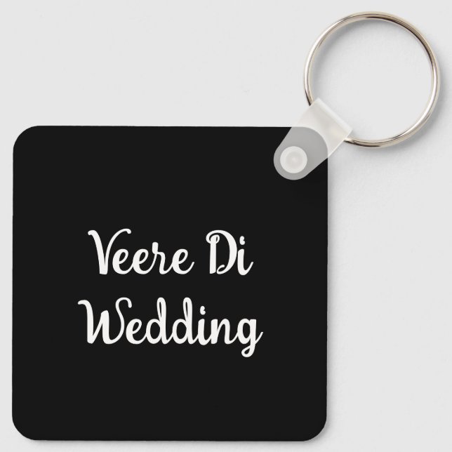 Llavero Personalizado Imprimir Desi Boda Shaadi Vibes (Reverso )