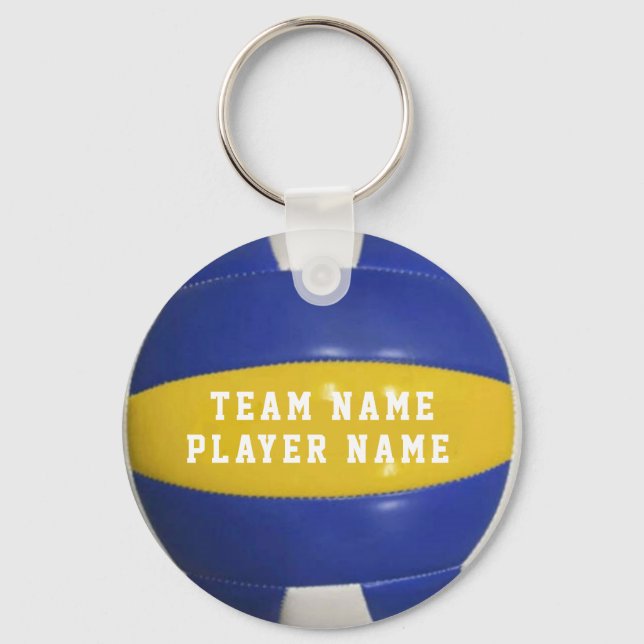 Llavero PERSONALIZADO JUGADOR DE VOLEIBOL DE LA cadena de  (Anverso)