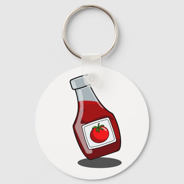 Llavero Personalizado Ketchup Bottle Keychain (Anverso)
