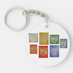 Llavero Personalizado Keychain de Guardian Angel Color Ser