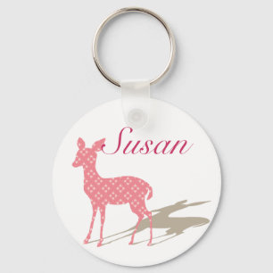 Llavero Personalizado Keychain "Pink Bambi"