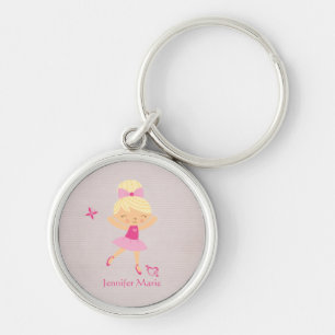 Llavero personalizado lindo de la bailarina del