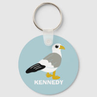 Personalizado lindo gaviota azul claro personaliza