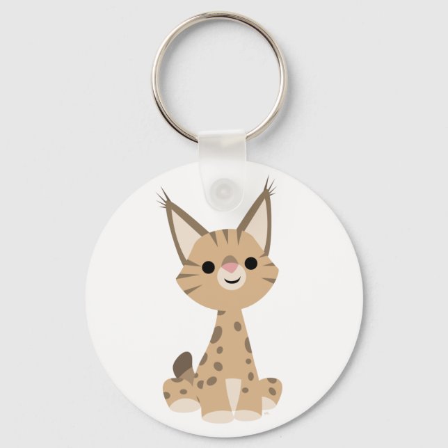 Llavero Personalizado lindo Lynx Keychain (Anverso)
