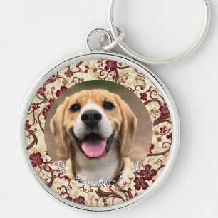 Llavero Personalizado lindo Mascota en memoria foto