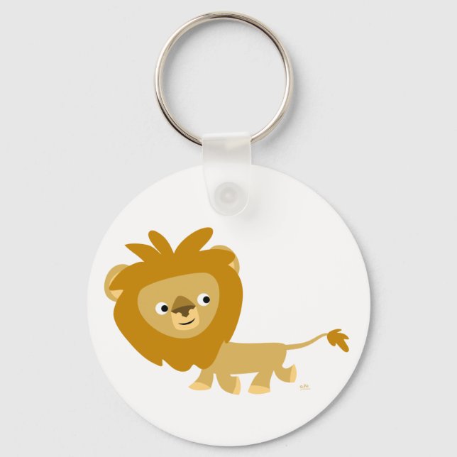 Llavero Personalizado lindo Walking Lion Keychain (Anverso)
