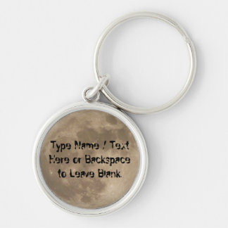 Llavero personalizado llavero de la Luna Llena de