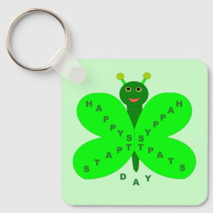 Llavero Personalizado mariposa del Día de San Patricio