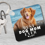Llavero Personalizado Mascota Mejor Perro Foto De Mamá<br><div class="desc">Mascota personalizado Mejor Perro Mamá 2 Cadena de fotos Keepsake Regalo por el Día de la Madre. Crea un keepsake personalizado para la madre del perro en tu vida con esta cadena de fotos de doble cara de "Mejor Mamá Perro" de personalizado. Perfecto para cualquier mamá de perro, papá o...</div>
