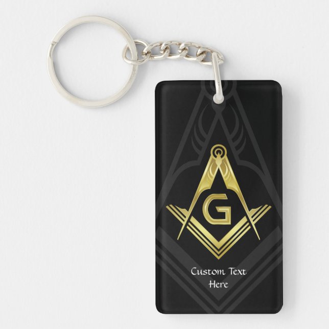 Llavero Personalizado Masonic Keychain | Regalos Freemason (Frente)