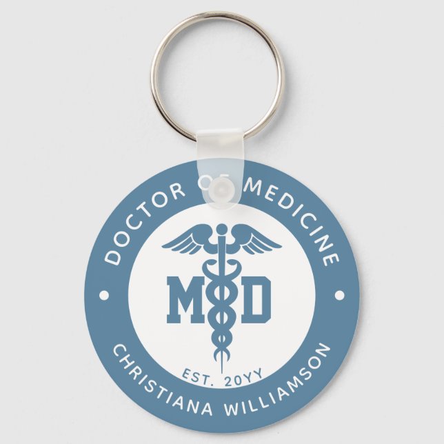 Llavero Personalizado MD Médica de Regalos de Graduación d (Anverso)