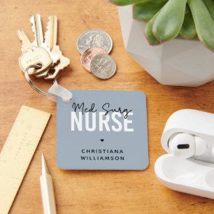 Llavero Personalizado Med Surg Nurse   Enfermero médico-qu